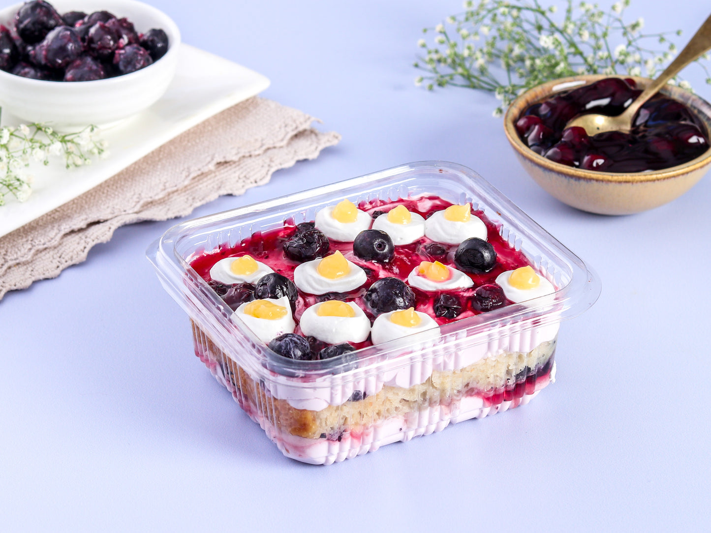 Blueberry Lemon Curd Dessert Tub